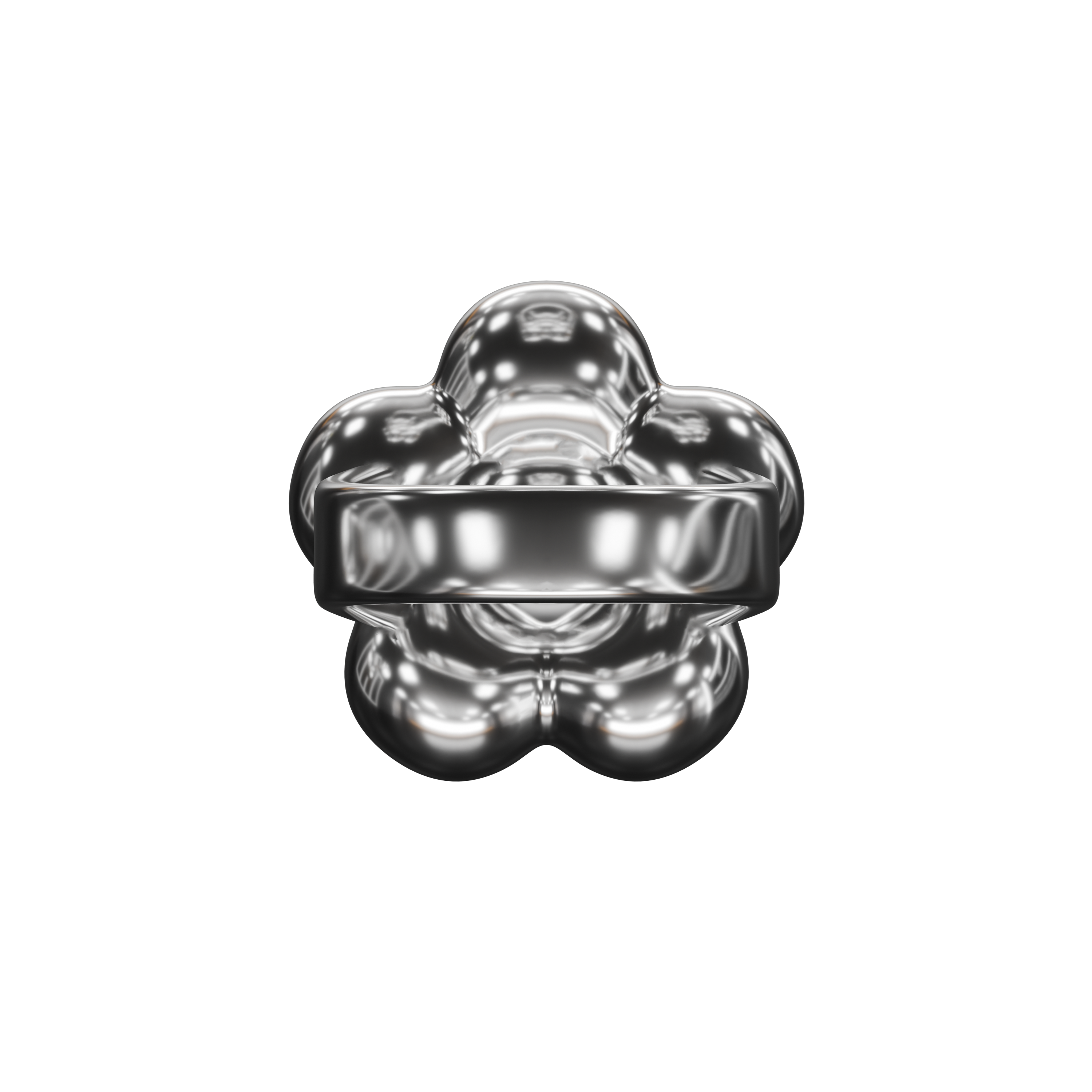 Flower Ring - Silver